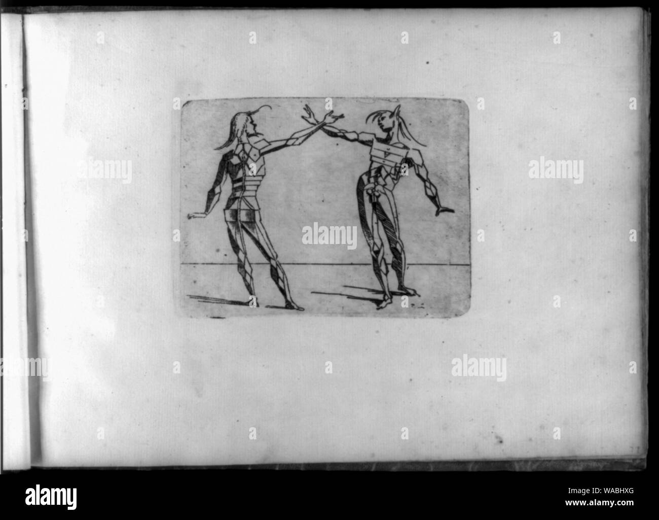 Composite Zahlen in kubistischen und surrealistischen Stil aus materiasl wie Kettenglieder, Rohre, Siebe und Tennis Schläger Stockfoto