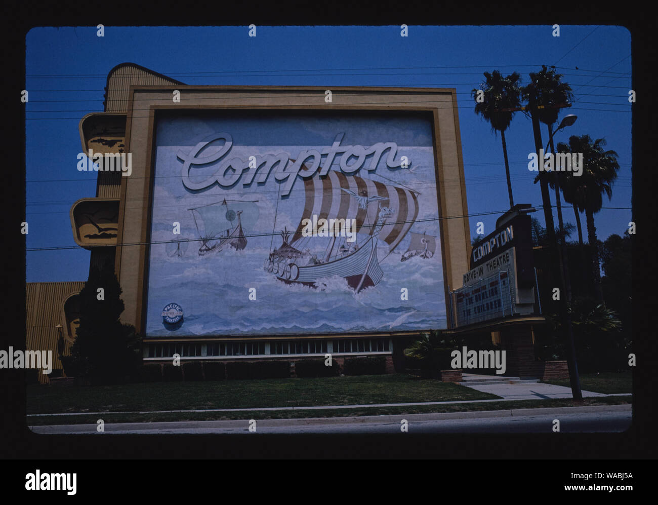 Compton Drive-in-Theater, Rosecrans Avenue, Compton, Kalifornien Stockfoto