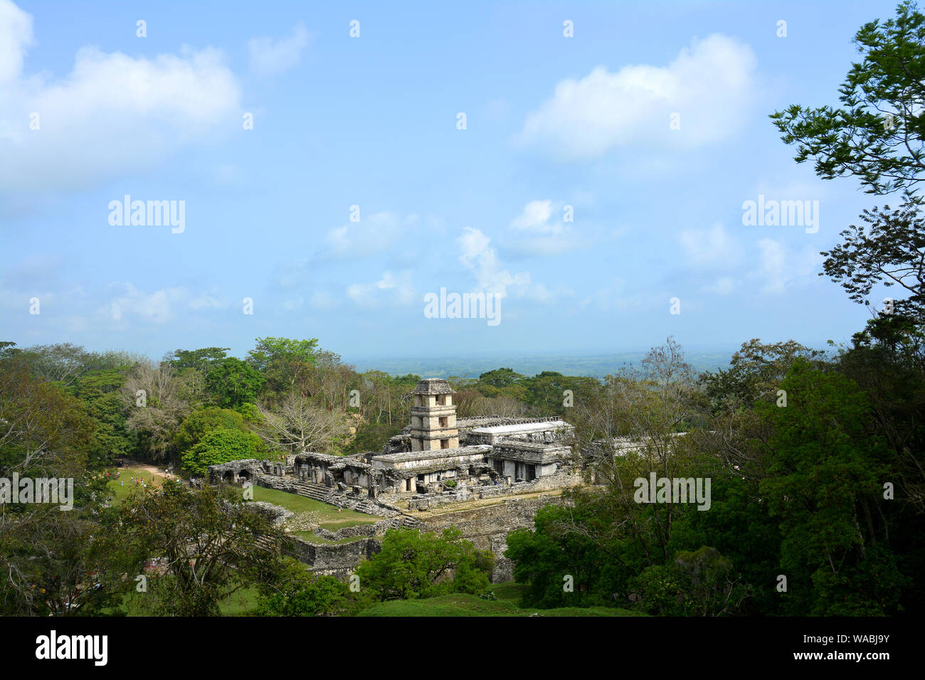 Maya Tempel Mexiko Stockfoto