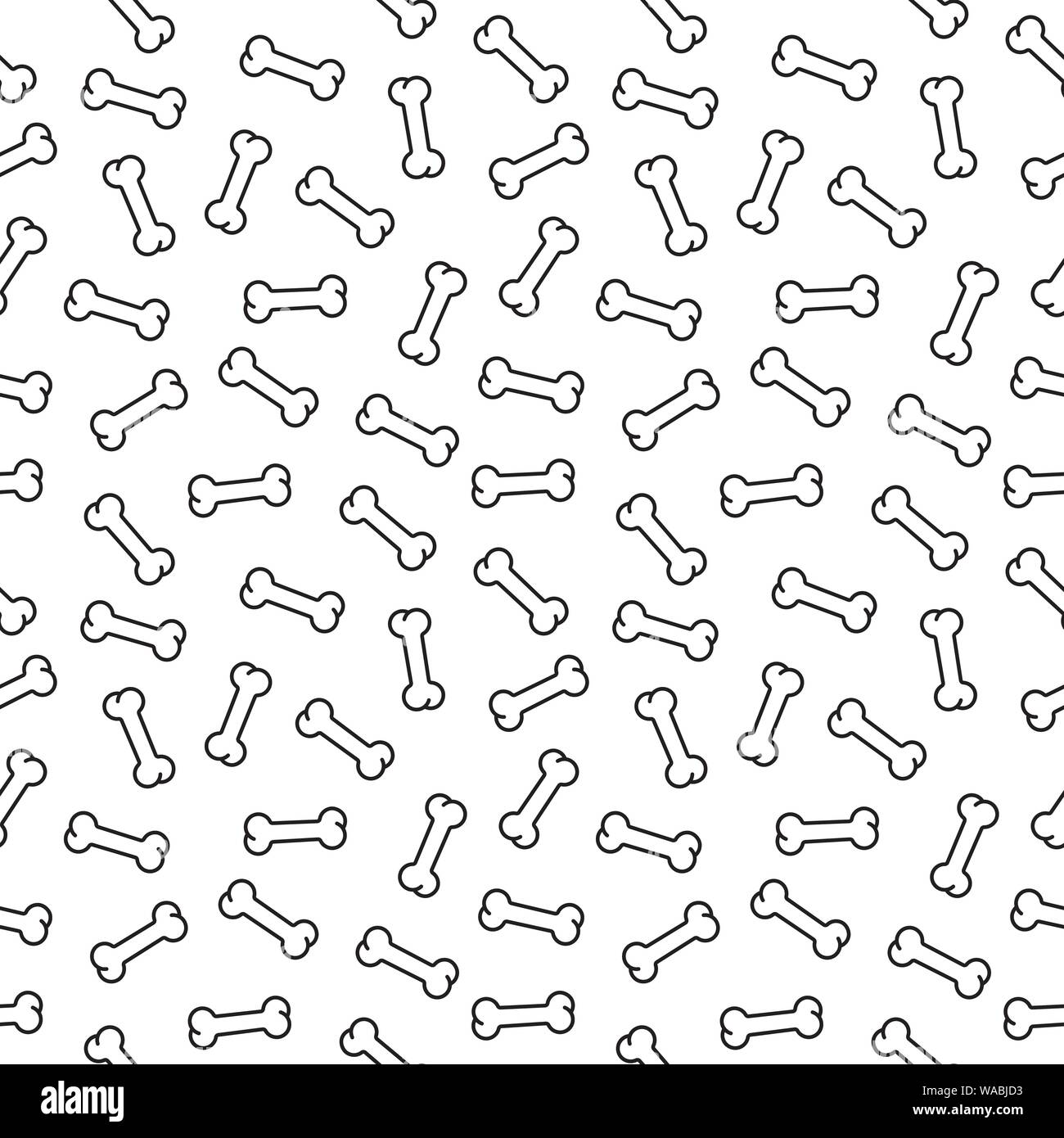Nahtlose Hund Knochen Tapete Hintergrundmuster Vector Illustration. Hund behandelt cartoon Kulisse. Stock Vektor