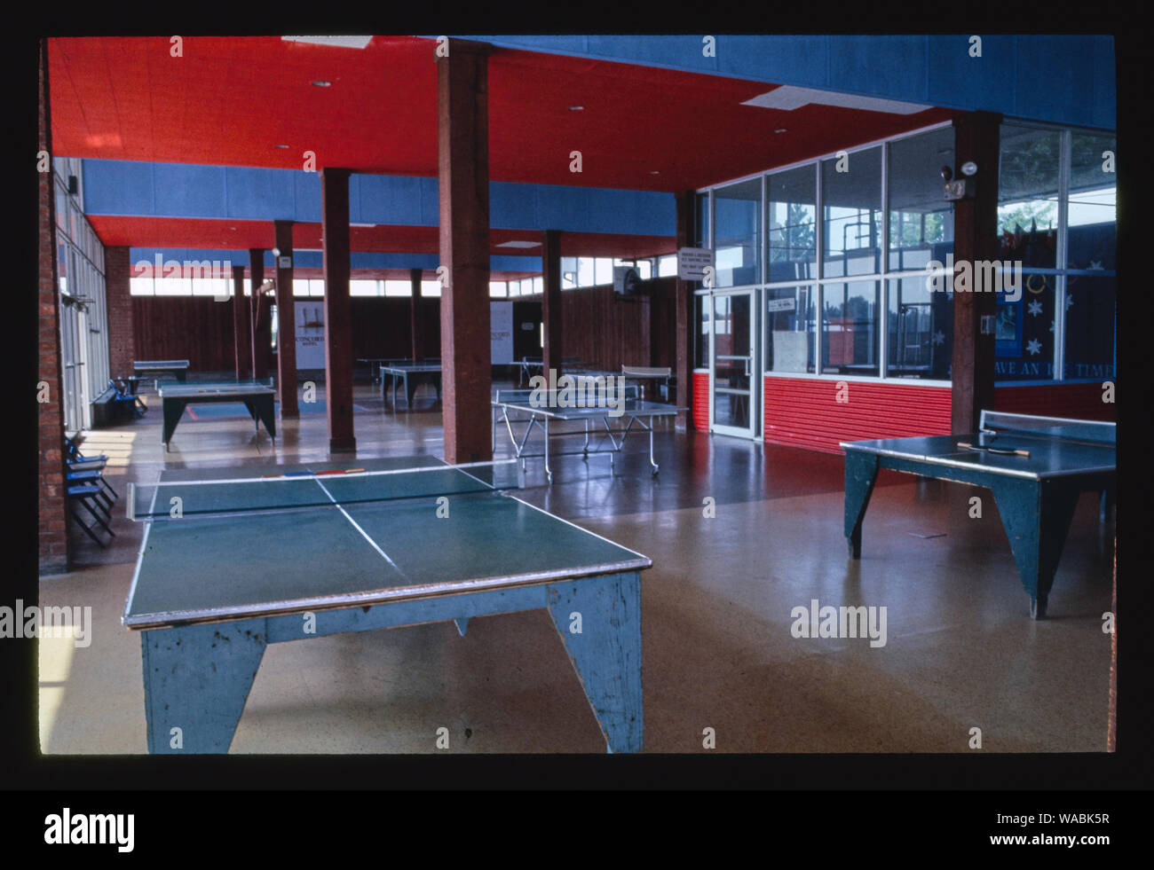 Concord indoor Ping pong, Kiamesha Lake, New York Stockfoto
