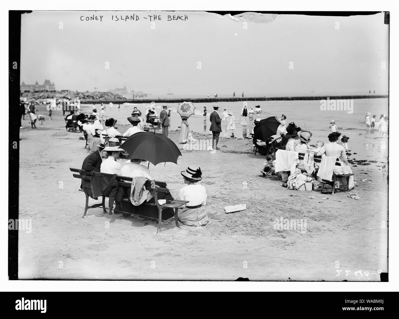 Coney Island, Strand Stockfoto
