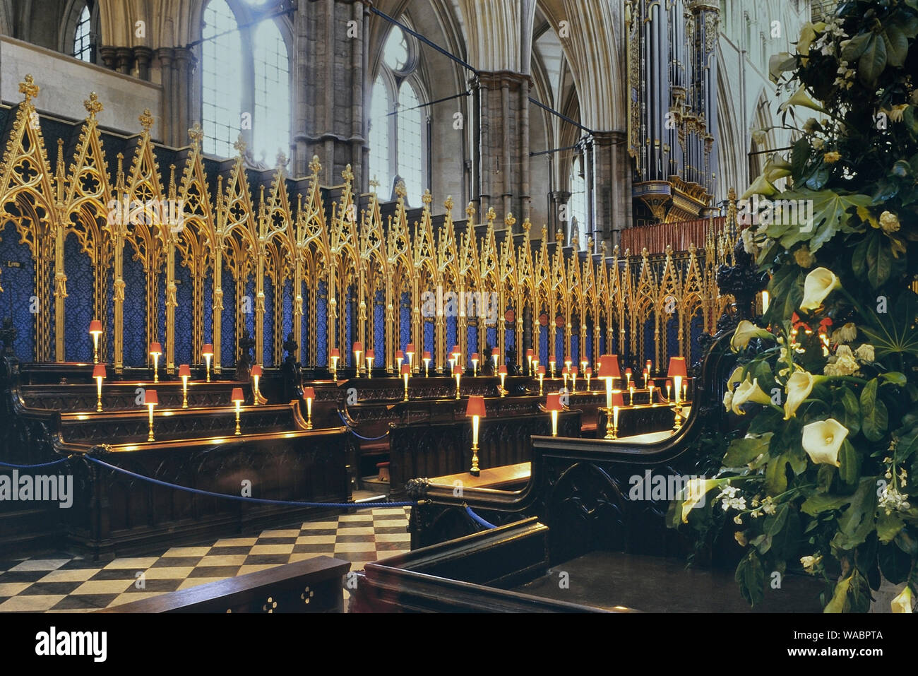 Der Chor, der Westminster Abbey, London, England, Großbritannien Stockfoto