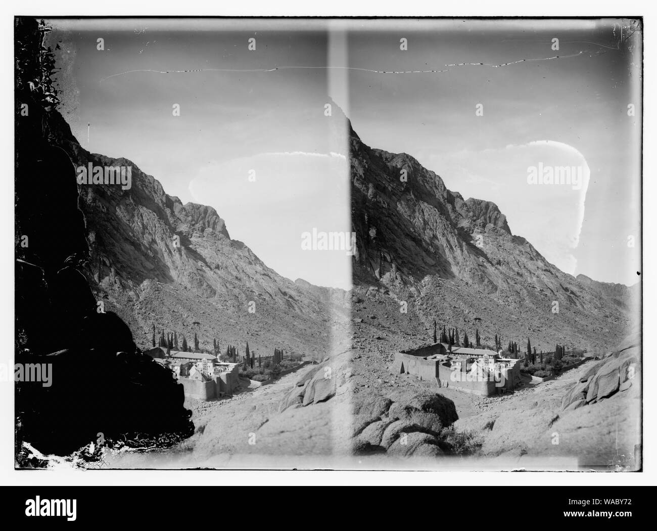 Kloster St. Catherine [d. h., das Kloster der Heiligen Katharina], Sinai Mts. [D. h., Berge] Stockfoto