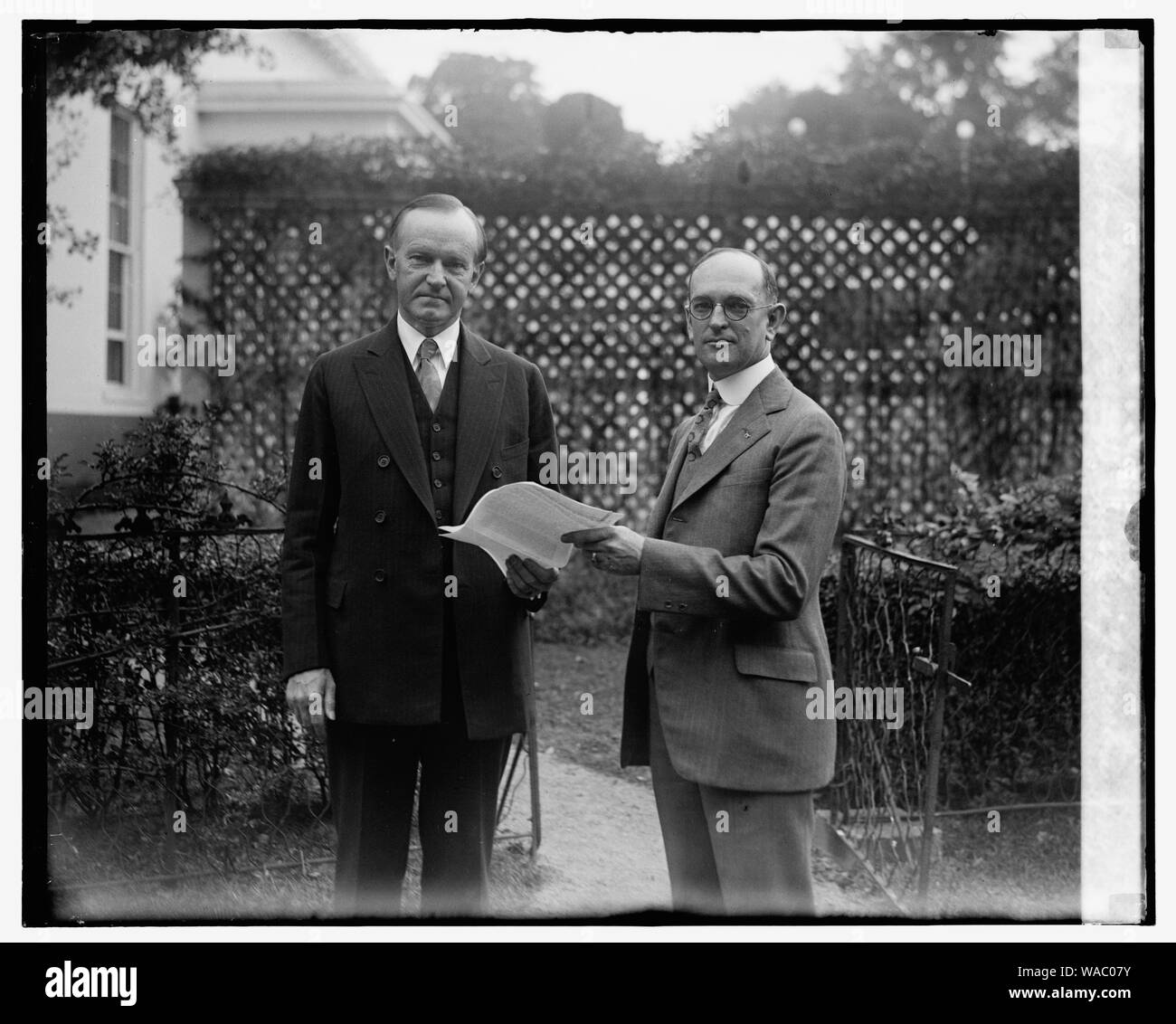 Coolidge & Geo. W. Guthrie von Trenton, 8/22/26. Stockfoto