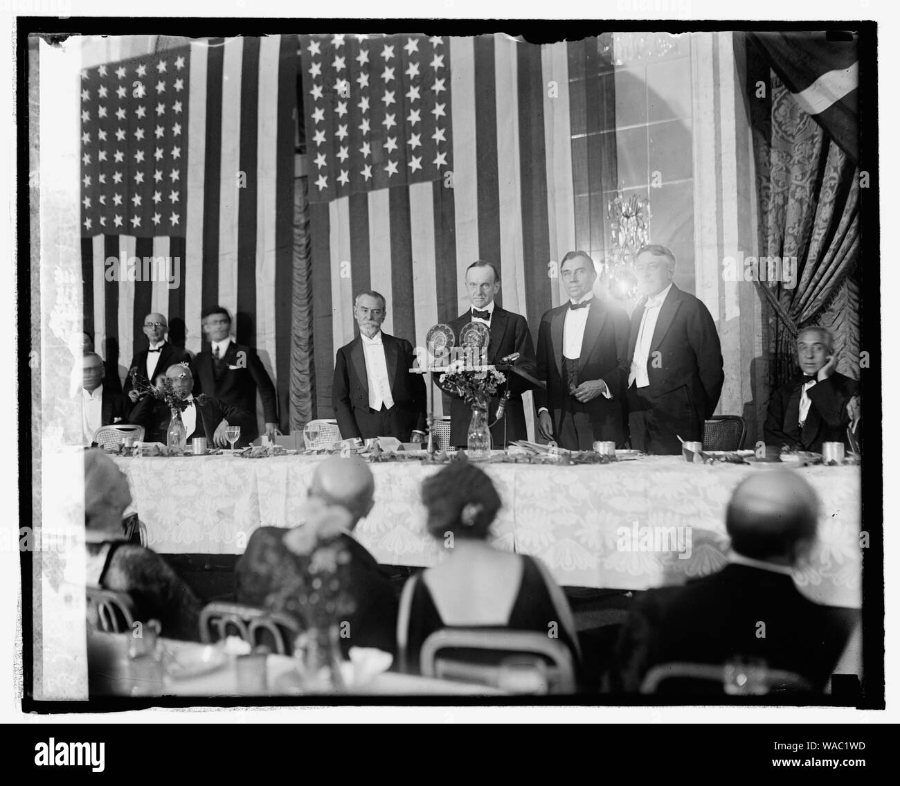 Coolidge in der Goldenen Regel Abendessen im Willard Hotel, 10/24/24 Stockfoto