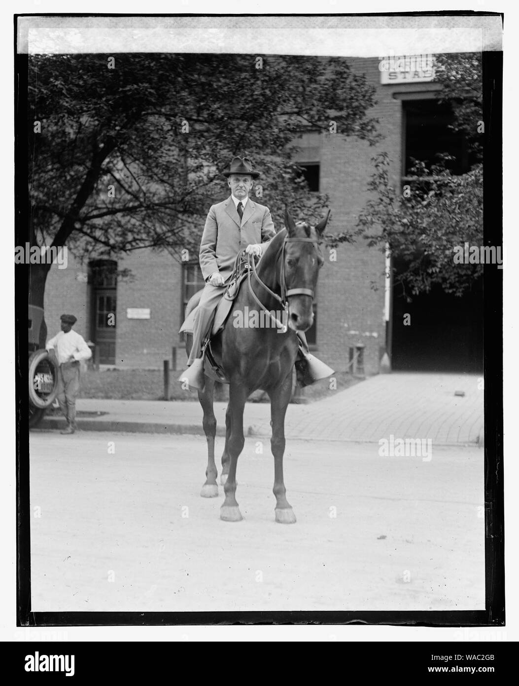 Coolidge zu Pferd, 8/18/23. Stockfoto