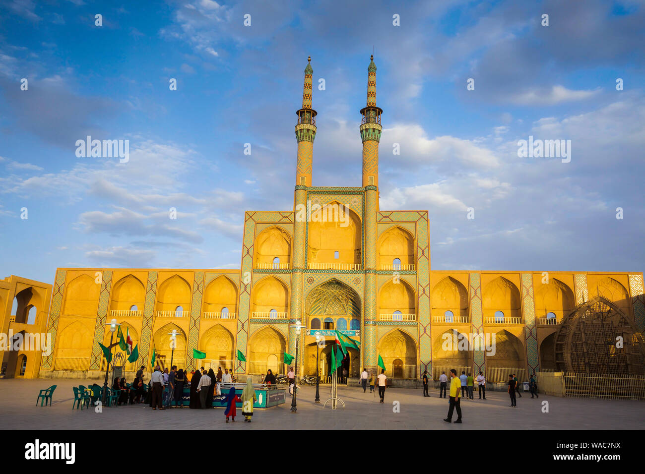 Amir Chakhmaq Moschee. Stockfoto