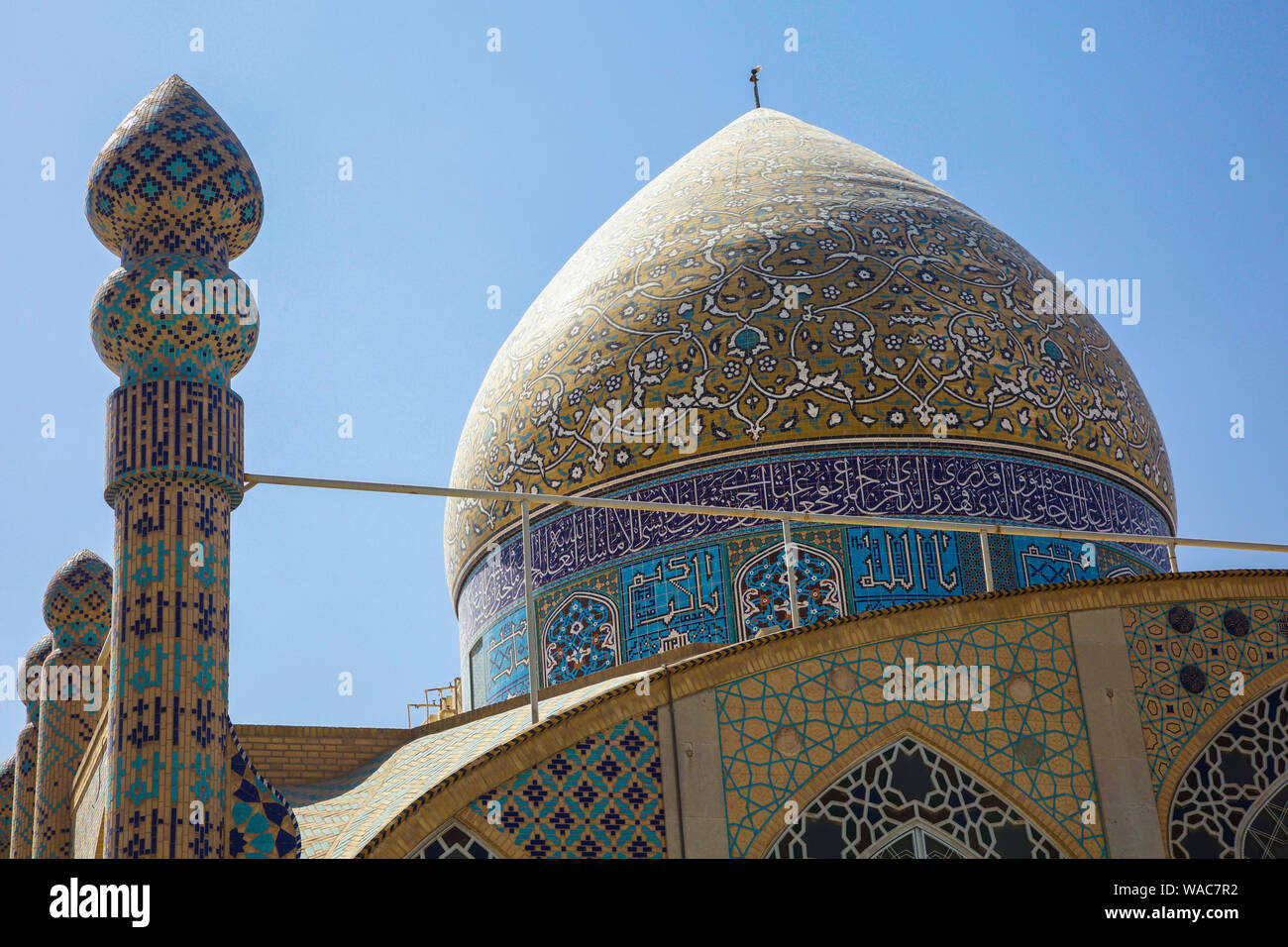 Rozeh Mahamadieh Moschee. Yazd, Iran, Asien. Stockfoto