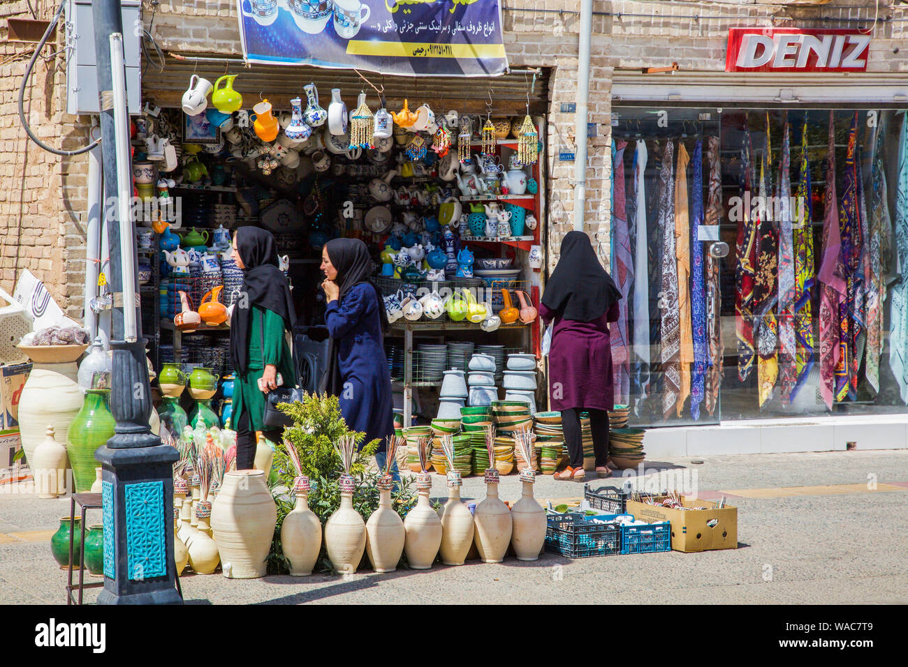 Shop. Yazd, Iran, Asien. Stockfoto
