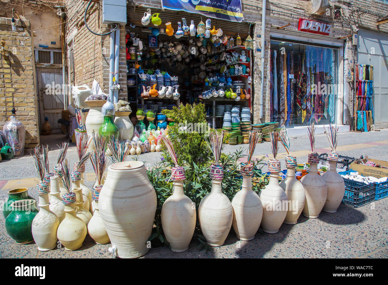 Shop. Yazd, Iran, Asien. Stockfoto