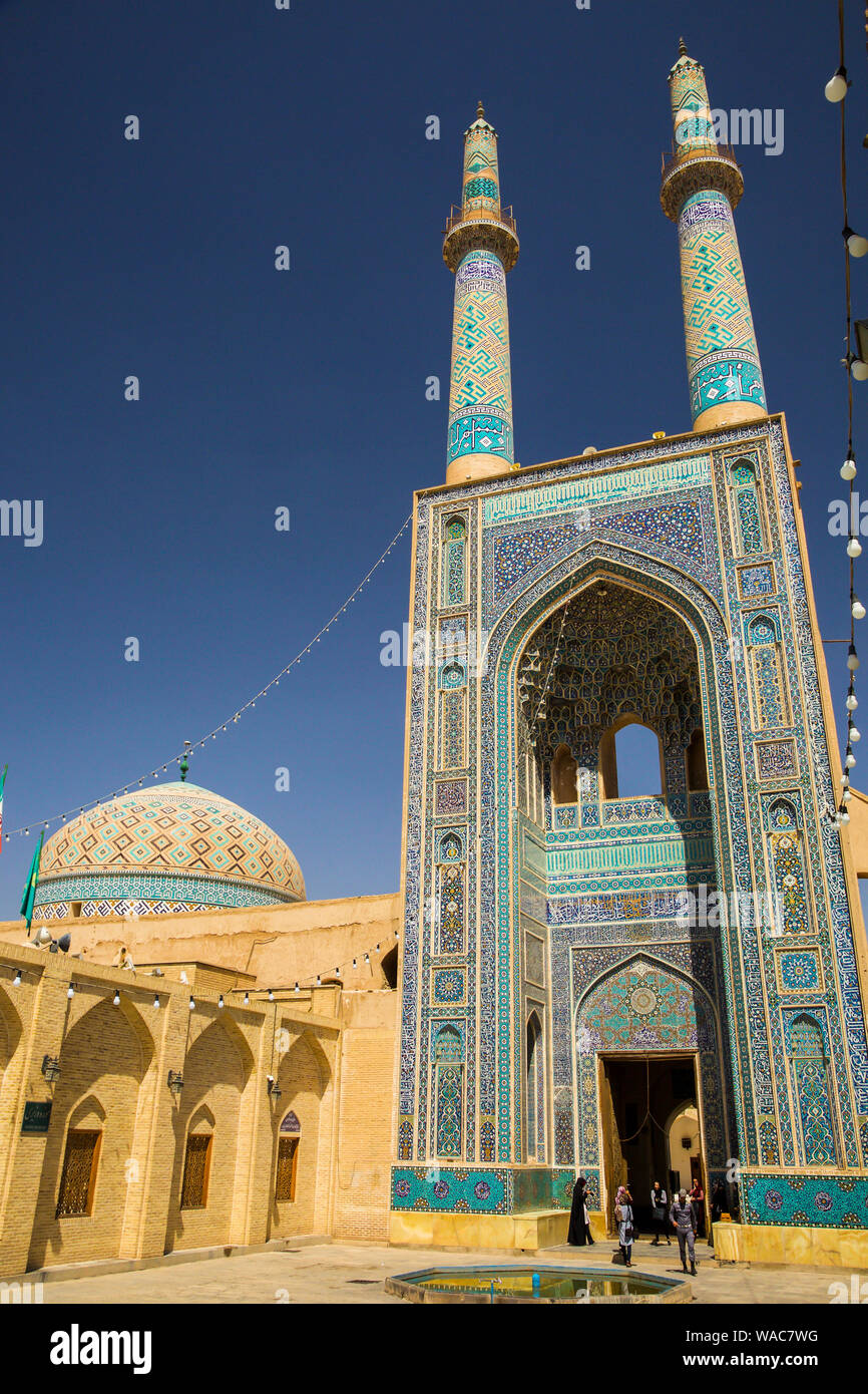 Masjed-e Jameh Moschee. Stockfoto