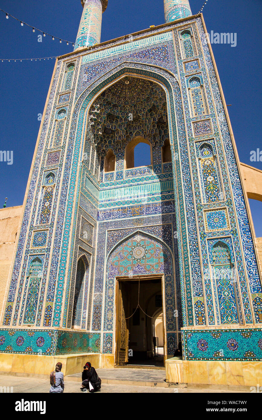 Masjed-e Jameh Moschee. Stockfoto