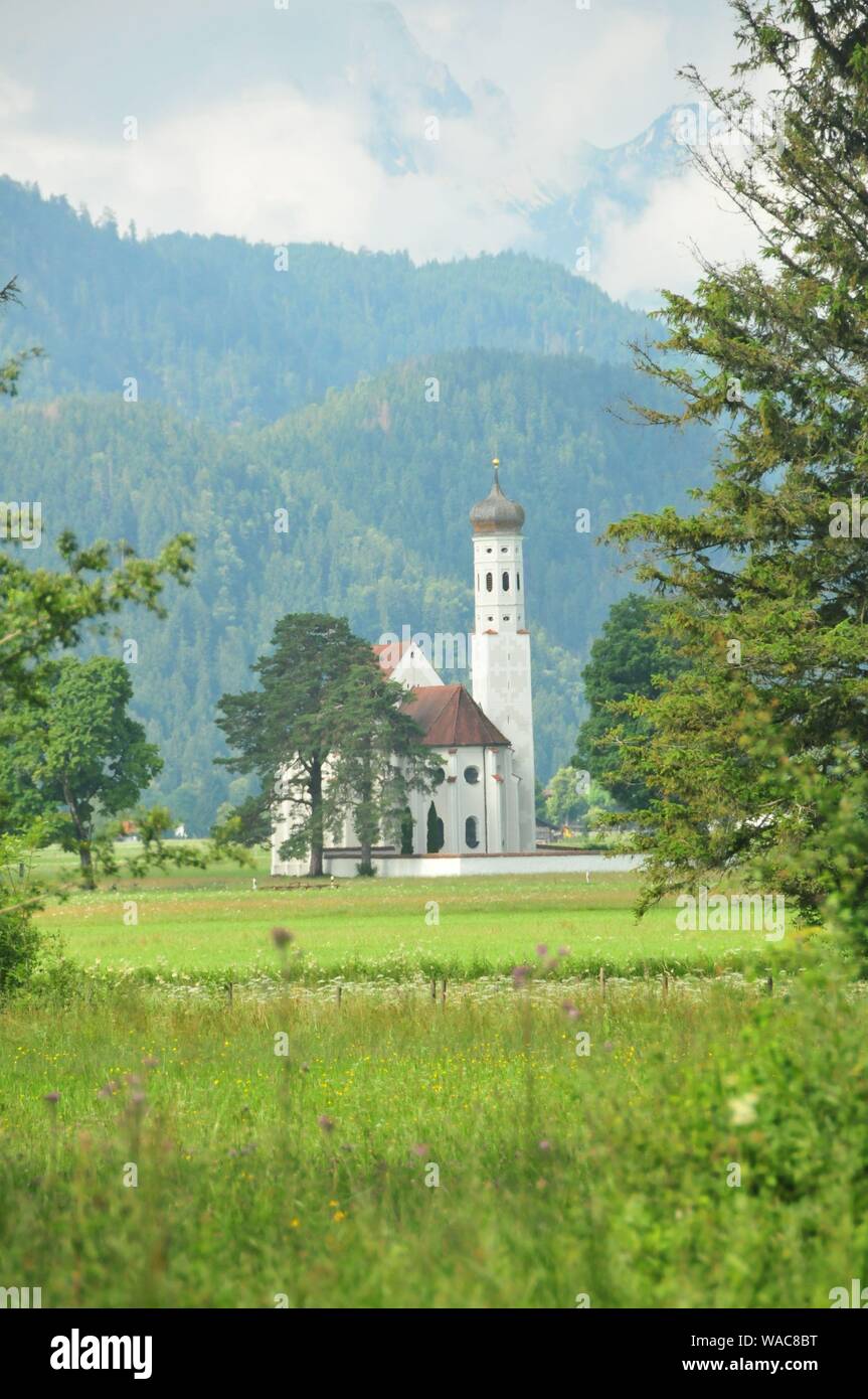 St. Coloman Kirche in der Allgeau Stockfoto