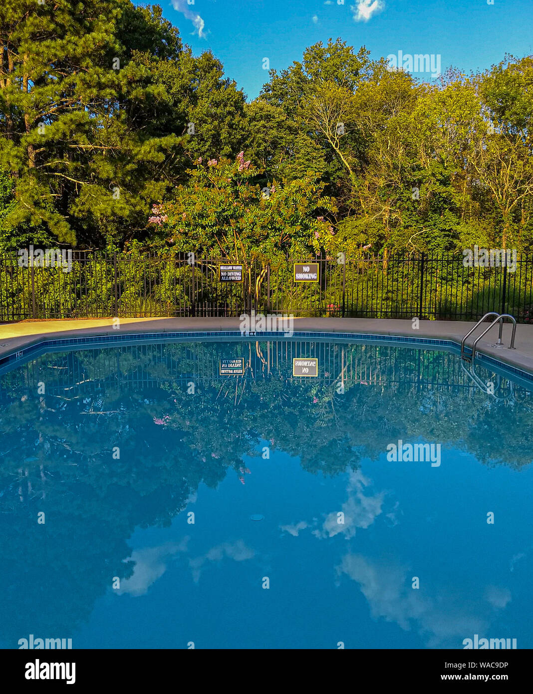 Pool Reflexion Stockfoto