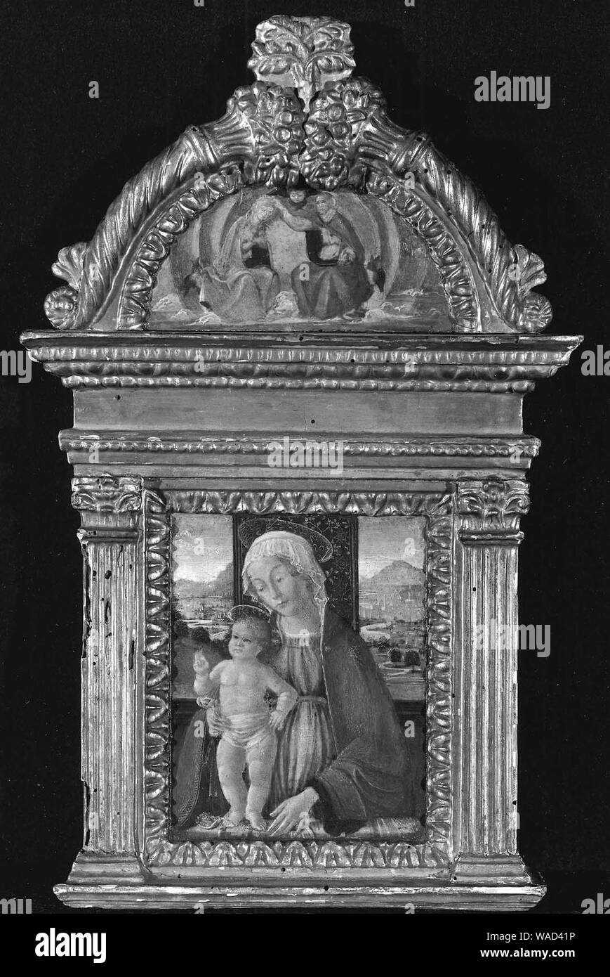 Domenico Ghirlandaio - Jungfrau und Kind, Krönung der Jungfrau Maria Stockfoto