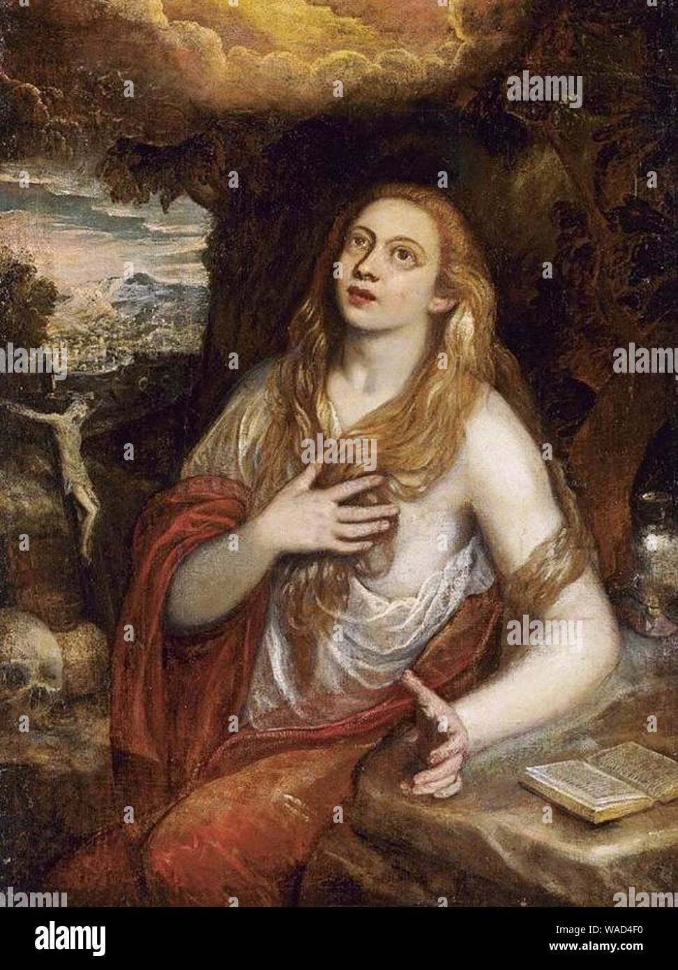 Domenico Tintoretto - reuige Magdalena - Stockfoto