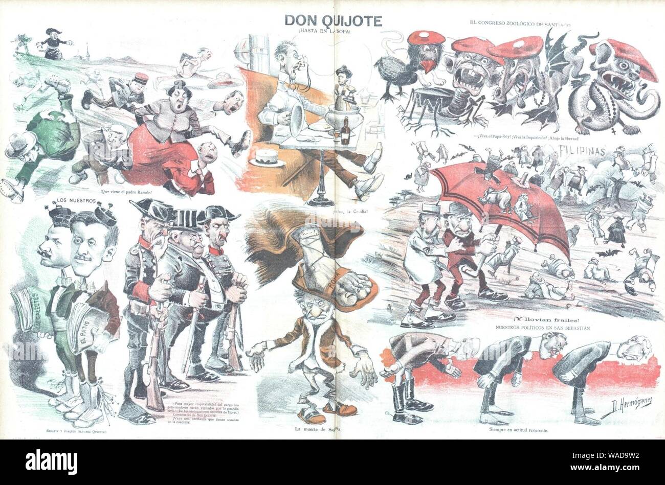 Don Quijote, 25 de Julio de 1902. Stockfoto