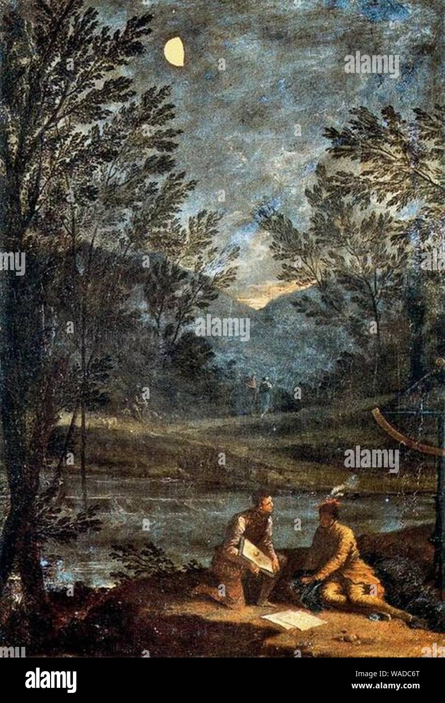 Donato Creti - astronomische Beobachtungen - 03 - Quecksilber. Stockfoto