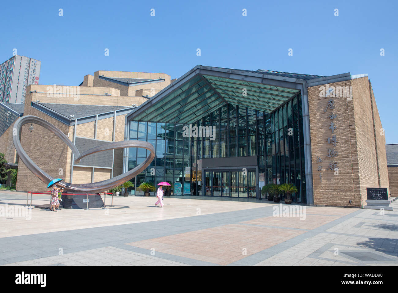 Ansicht der Tang West Markt Museum in der Stadt Xi'an, Provinz Shaanxi im Nordwesten Chinas, 10. Juli 2019. Die chinesische web Serie "Der längste Tag in Chang' Stockfoto