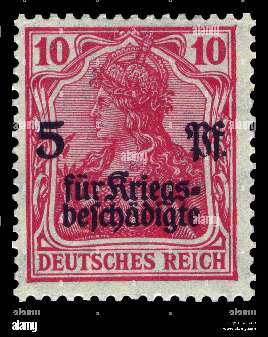 DR 1919 105 Germania Aufdruck. Stockfoto