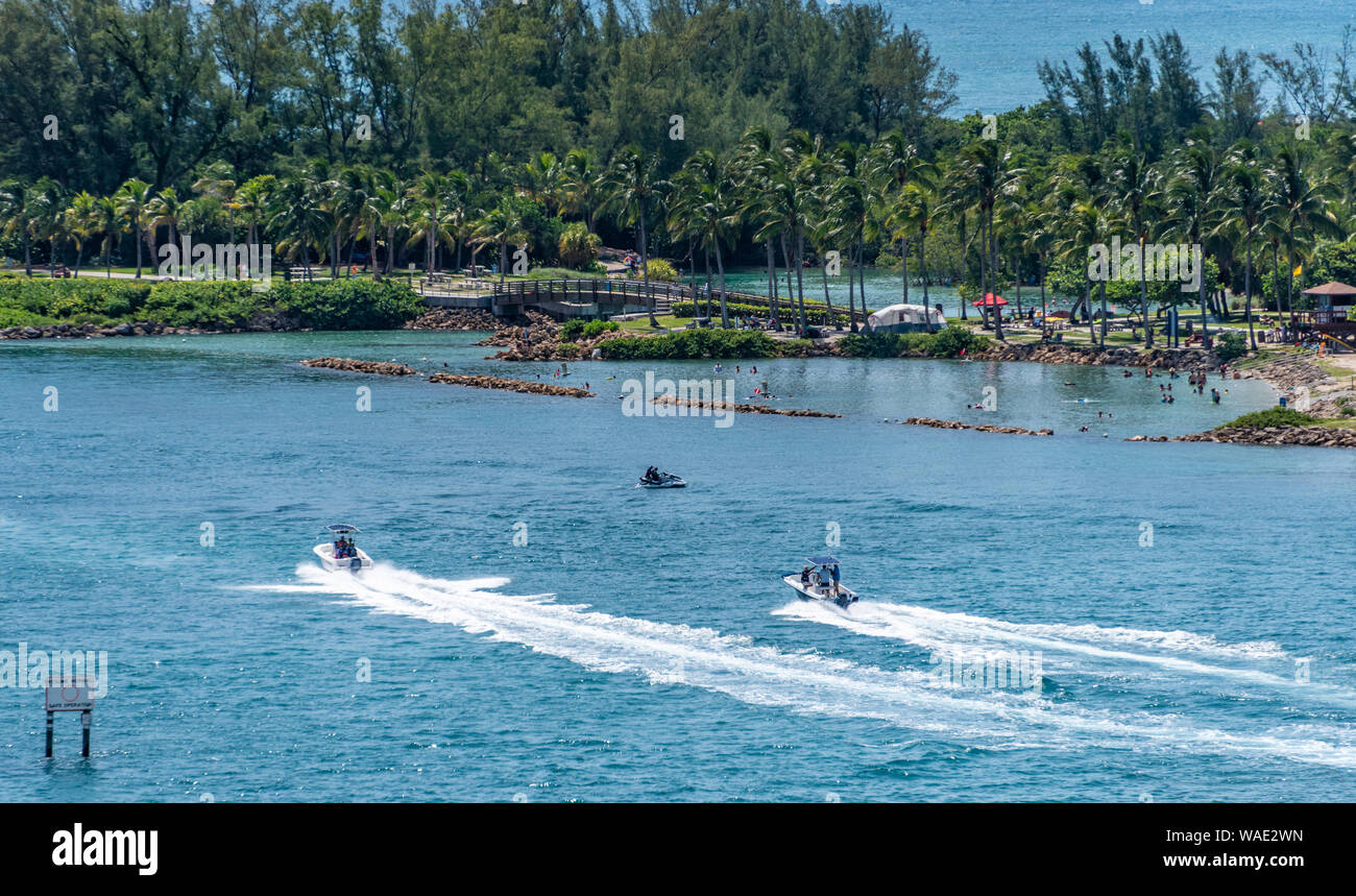 DuBois Park und Lagune auf der Jupiter am Jupiter Beach in Jupiter, Palm Beach County, Florida. (USA) Stockfoto
