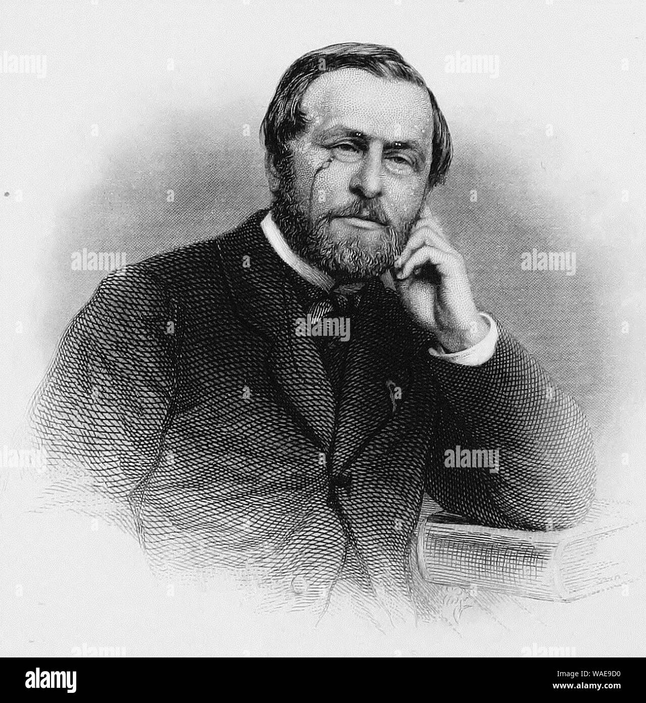 Zeichnung von Hippolyte Taine. Stockfoto