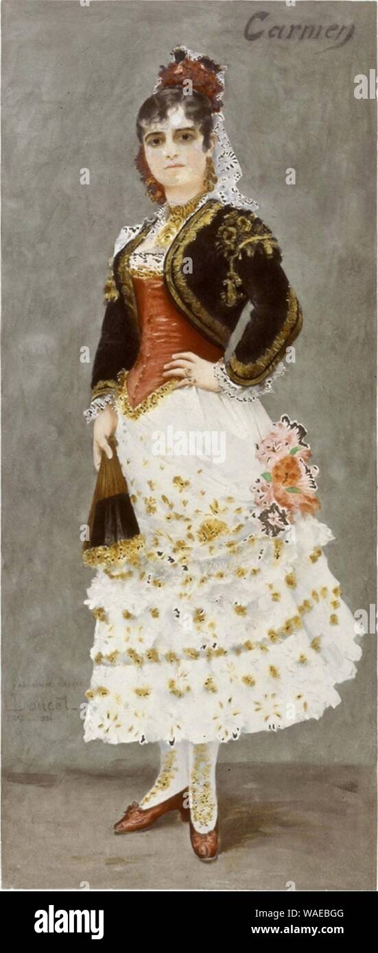Henri-Lucien Doucet - Carmen de Bizet (1884). Stockfoto