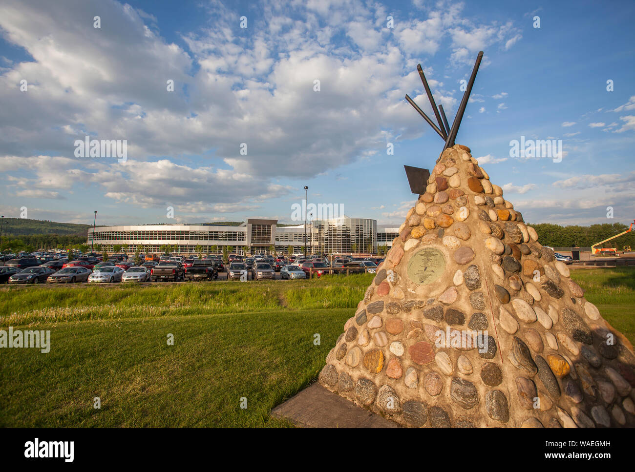 Suncor Gemeinschaft Freizeitzentrum im MacDonald Island Park in Fort McMurray, Alberta, Kanada. Stockfoto