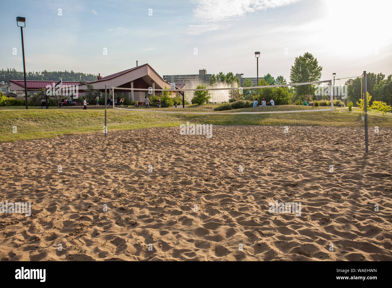 Haxton Zentrum bei Borealis Park in Fort McMurray, Alberta, Kanada. Stockfoto