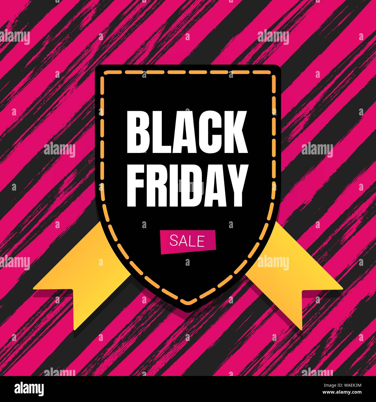 Schwarzer Freitag Verkauf inspiration Poster, Banner oder Flyer Vector Illustration auf dunklem Hintergrund. Stock Vektor