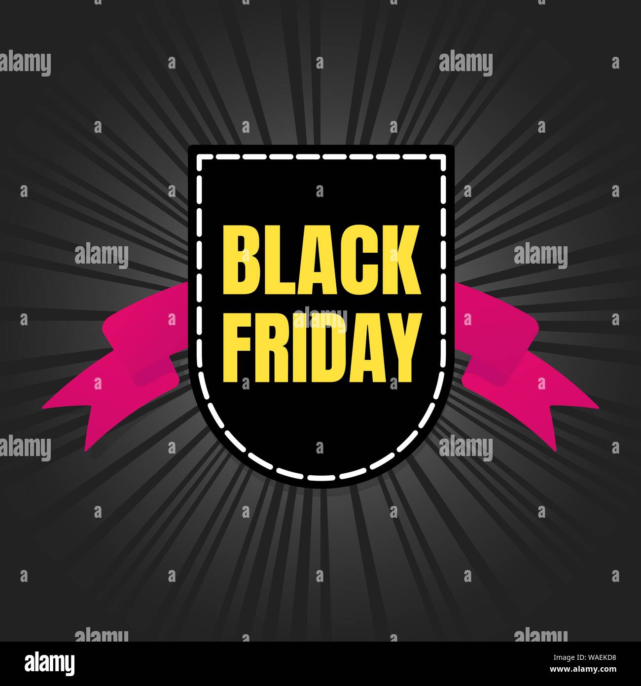 Schwarzer Freitag Verkauf inspiration Poster, Banner oder Flyer Vector Illustration auf dunklem Hintergrund. Stock Vektor