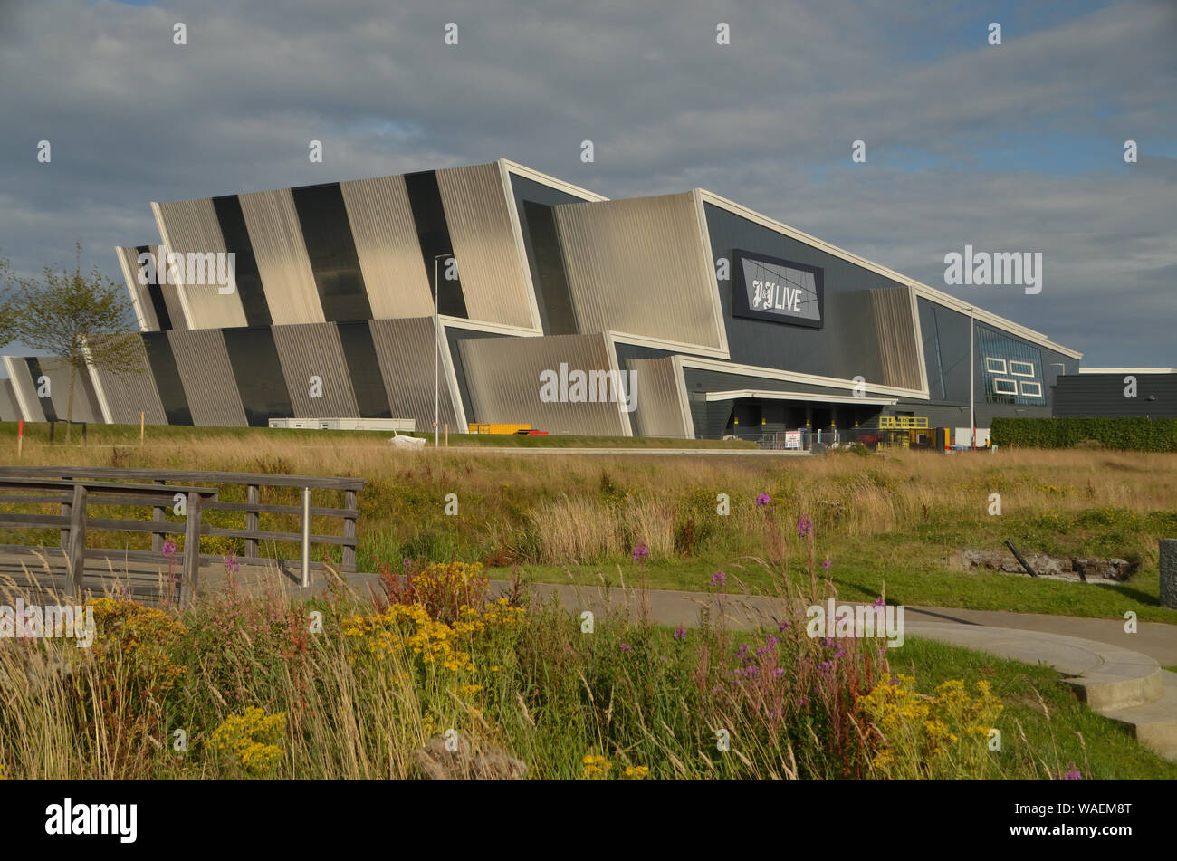 Die neue P&J Live Events Center in Aberdeen im August 2019, kurz vor der Öffnung für die Öffentlichkeit. Stockfoto