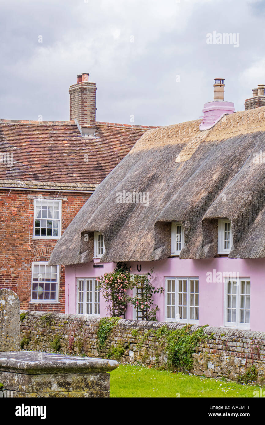 Tharched Cottages in Wareham, Dorset, England, Großbritannien Stockfoto