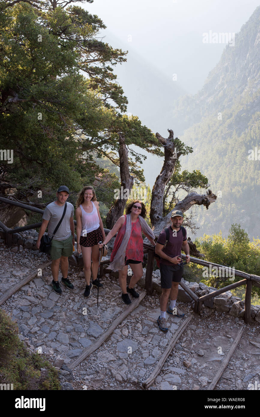 Samariá Schlucht Kreta Stockfoto