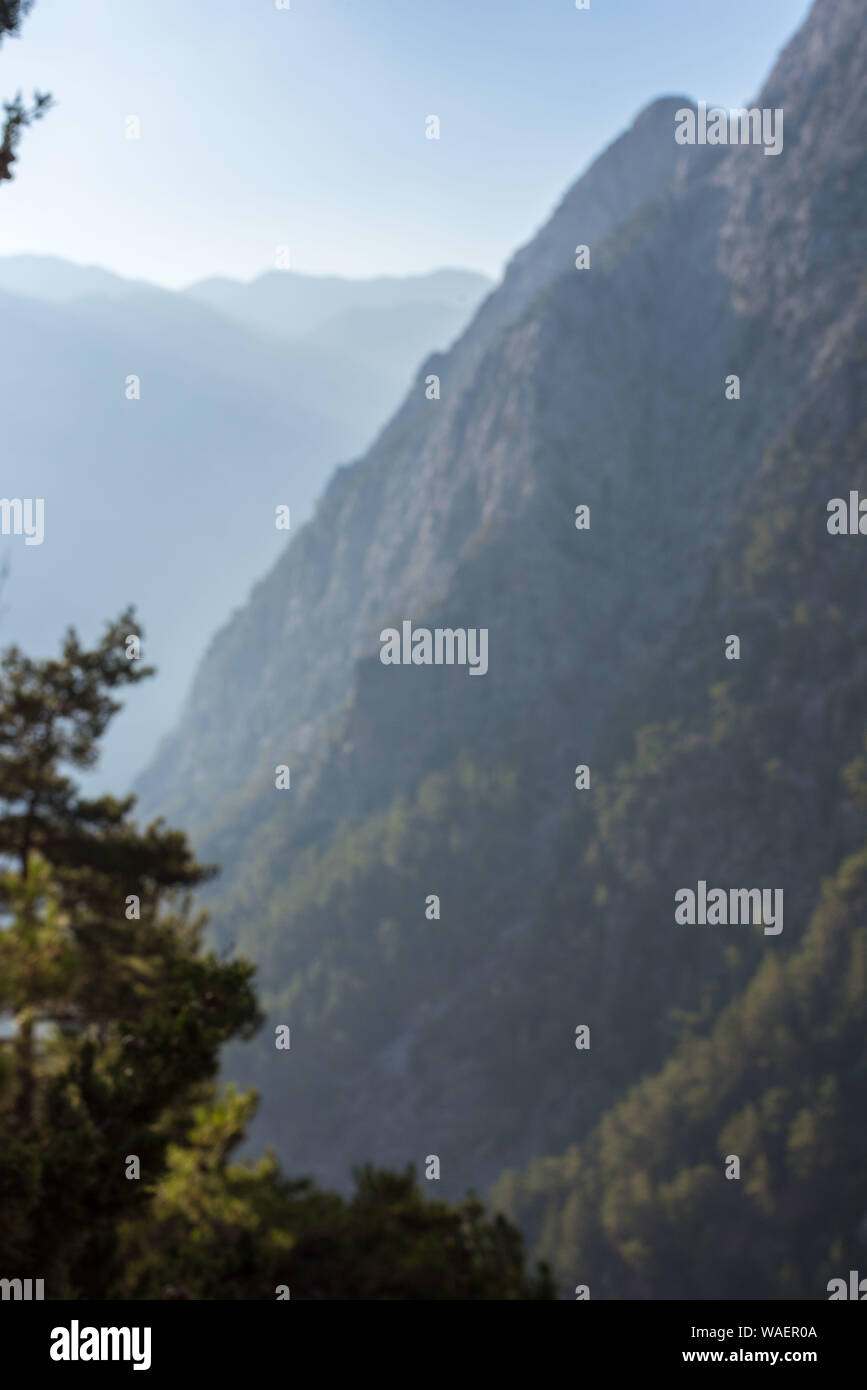 Samariá Schlucht Kreta Stockfoto