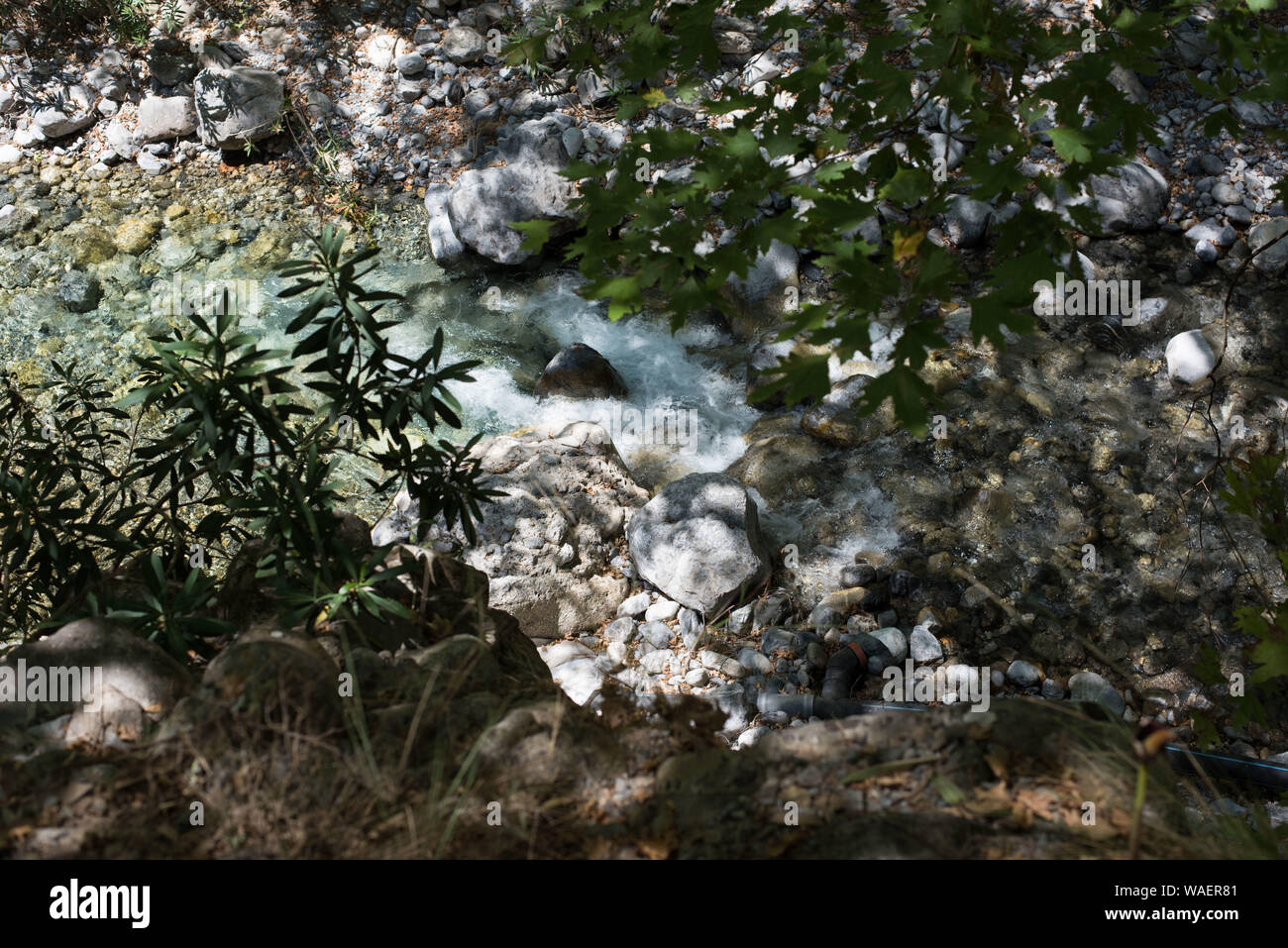 Samariá Schlucht Kreta Stockfoto