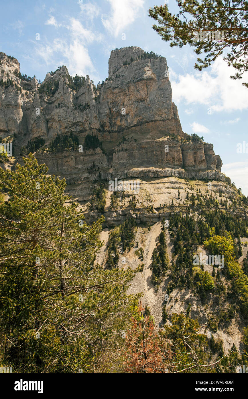 Rocher de Combau Regionaler Naturpark Vercors Frankreich Stockfoto