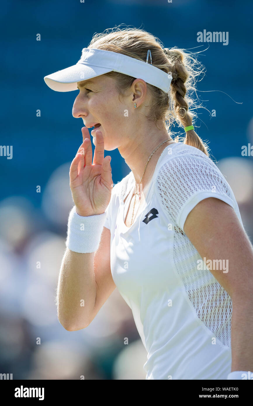 Aegon International 2016, Eastbourne, England - Ekaterina Makarova Russlands in Aktion gegen Tara Moore von Großbritannien. Montag, 20, Juni, 2016. P Stockfoto