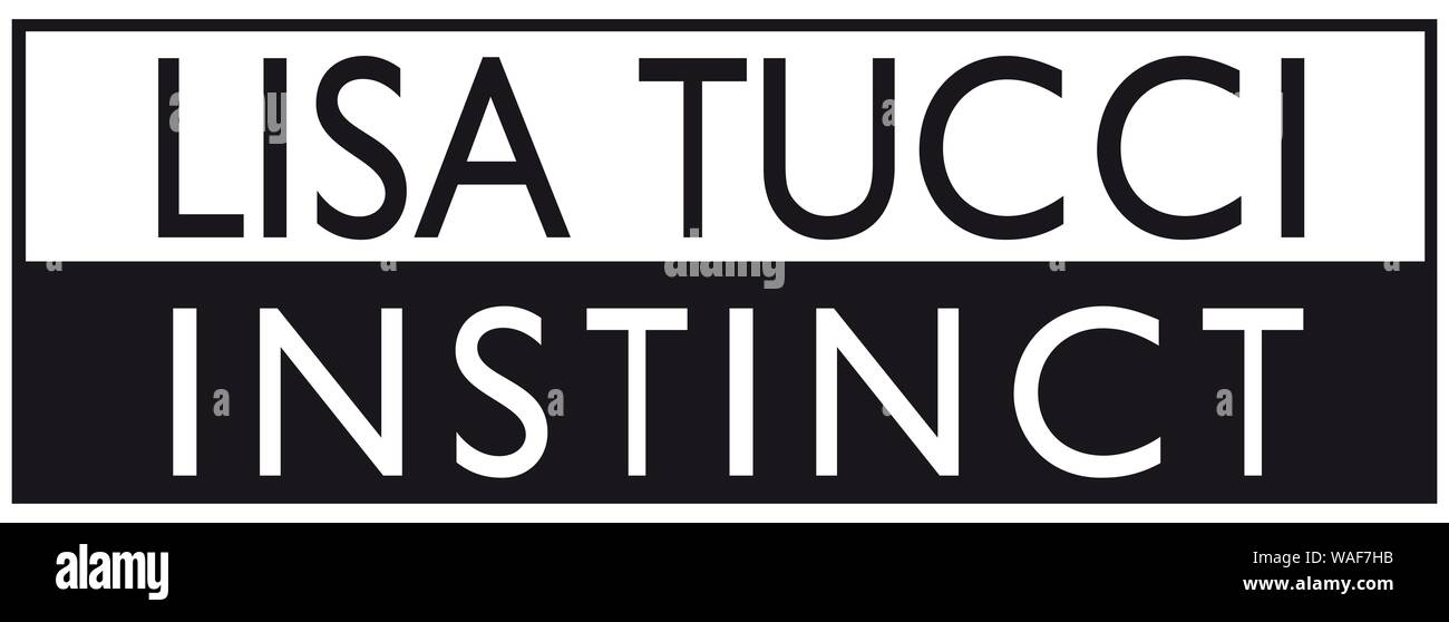 Logo, Lisa Tucci Instinkt, Schuhe, Ausschnitt, weißer Hintergrund, Deutschland Stockfoto