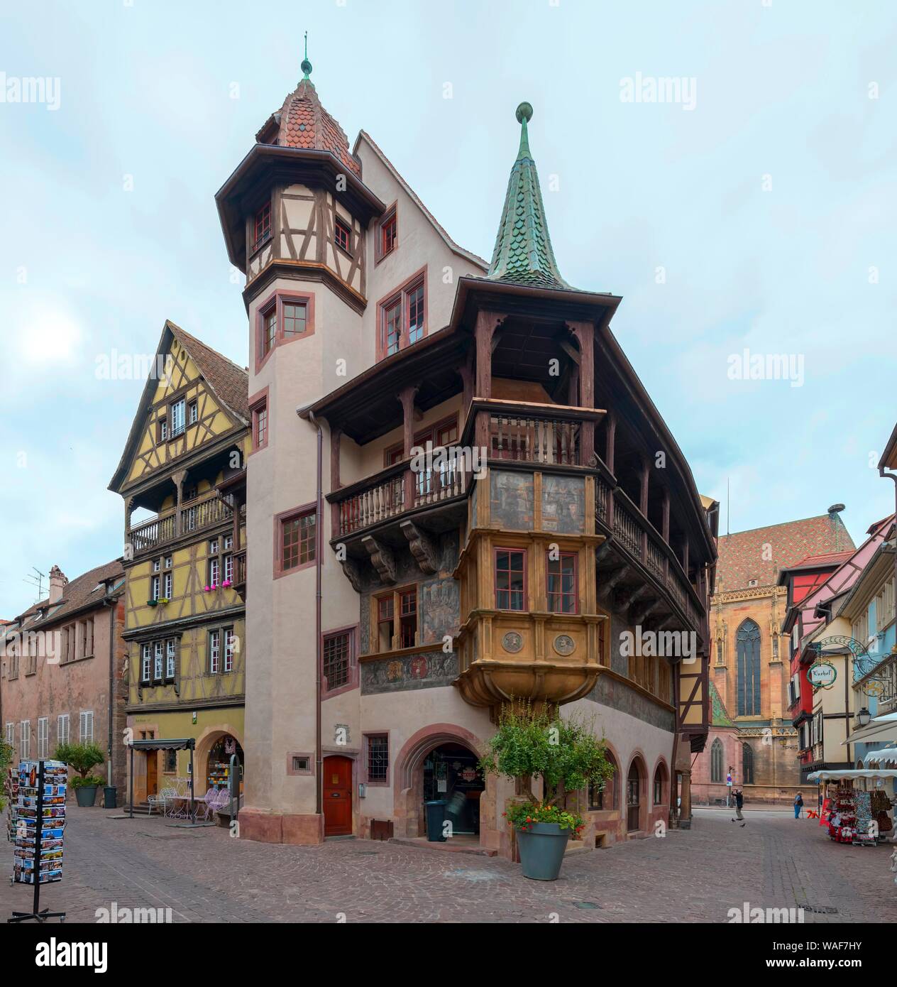 Maison Pfister, historischen Innenstadt, Colmar, Elsass, Frankreich Stockfoto