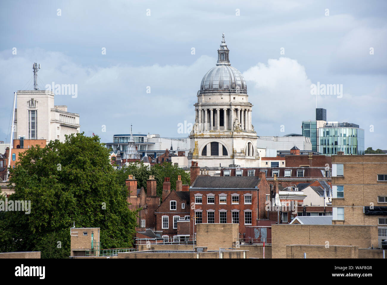 Nottingham City Centre, vom Dach der Loxley House auf Station Street in Nottingham, England Großbritannien erfasst Stockfoto