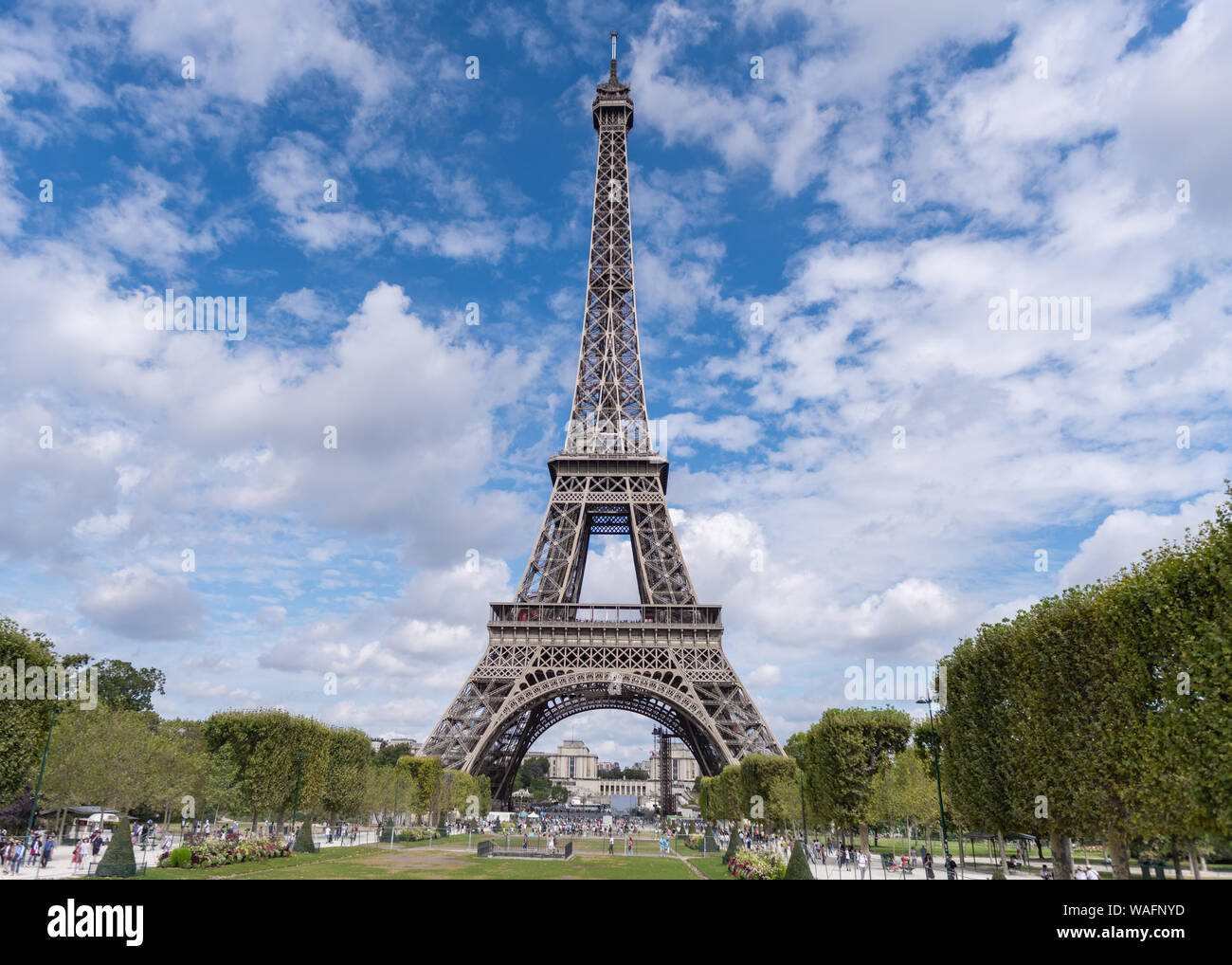 Eiffelturm Paris Frankreich Sommer 2019 Stockfoto