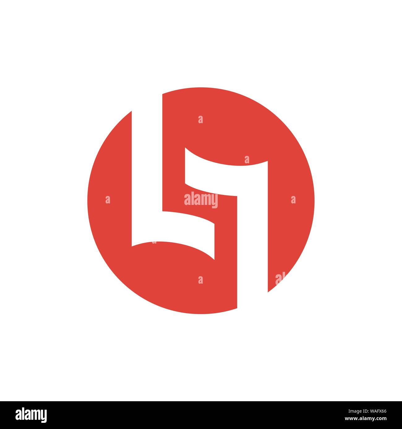 Anfangsbuchstabe L oder LL-Logo. Sauber und einfach Logo Vorlage, für ein kreatives Unternehmen, Studio, Team, etc. geeignet. Stock Vektor