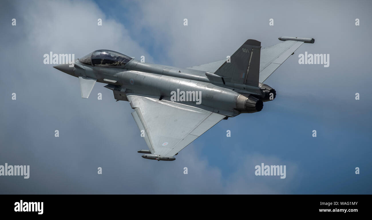 RAF Eurofighter Typhoon Jet im Flug Stockfoto