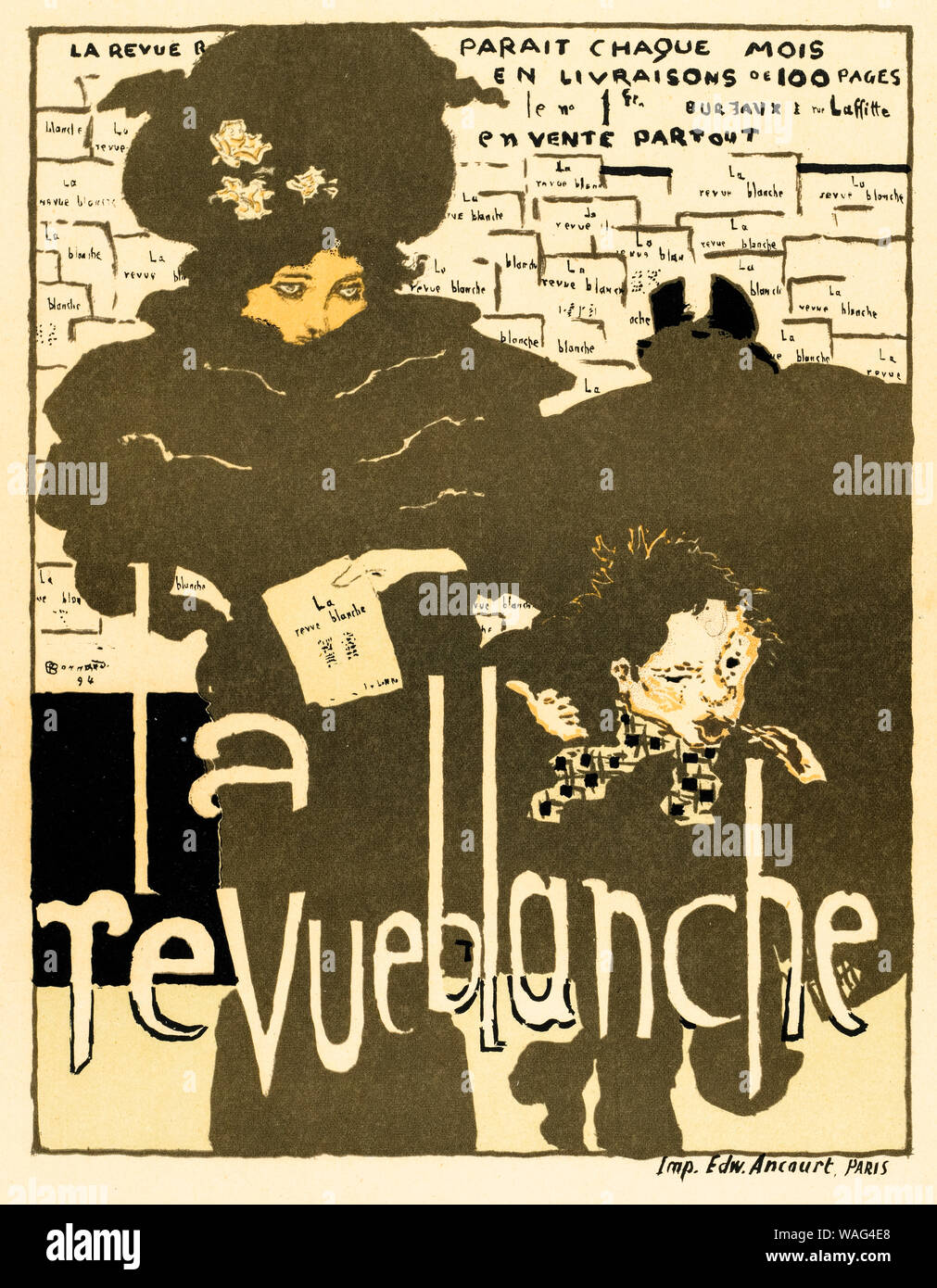 Pierre Bonnard, La Revue Blanche, Plakat, 1894 Stockfoto