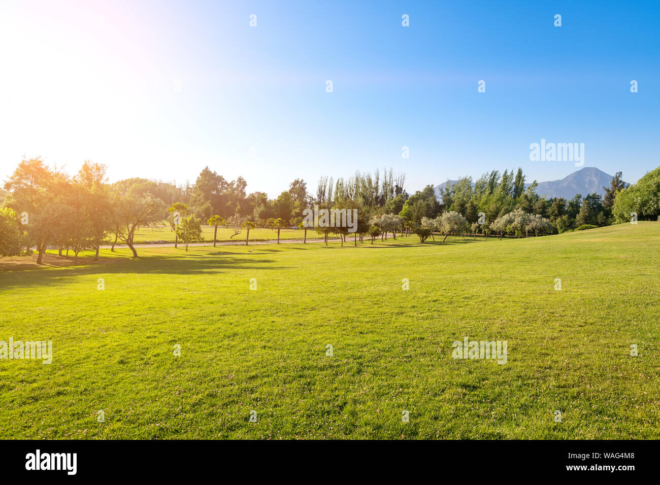 Padre Hurtado Park früher als Parque Intercomunal de la Reina im La Reina Bezirk, Santiago de Chile bekannt Stockfoto