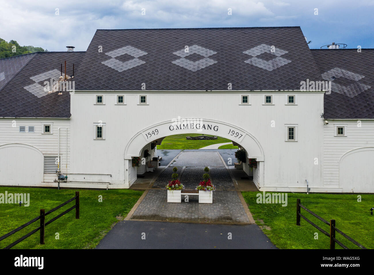 Brauerei Ommegang, Cooperstown, NY, USA Stockfoto