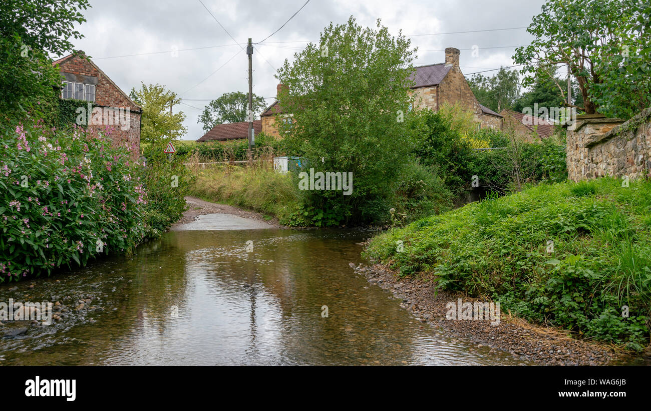 Der Furt an Thirlby, North Yorkshire Stockfoto