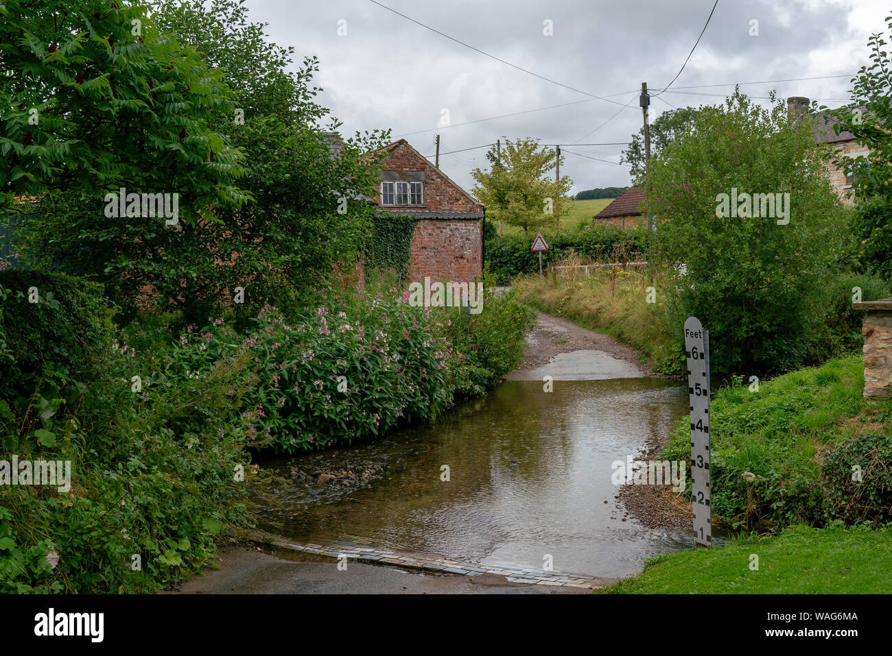 Der Furt an Thirlby, North Yorkshire Stockfoto